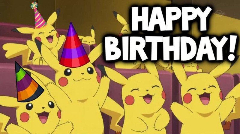 Create meme: pikachu happy birthday, pikachu, happy birthday pokemon