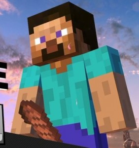 Create meme: minecraft, herobrine, Steve minecraft