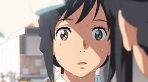 Create meme: short anime, Your name is Mitsuha crying, Mitsuha Miyamizu child