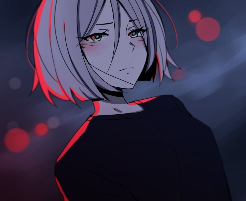Anime Girl, Dark, Gas Mask, Short Hair, 1440x3120 HD phone wallpaper |  Pxfuel