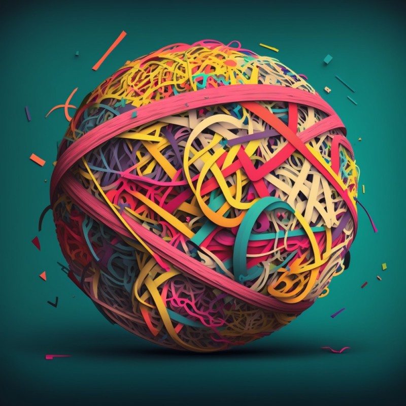 Create meme: rubber band ball, figure , the game of cutting rubber bands