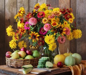 Create meme: fall flowers, autumn still life, autumn flowers