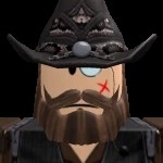 Create meme: Fedora Roblox, Cowboy Roblox, wild west roblox