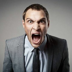 Create meme: angry businessman, anger , screaming man