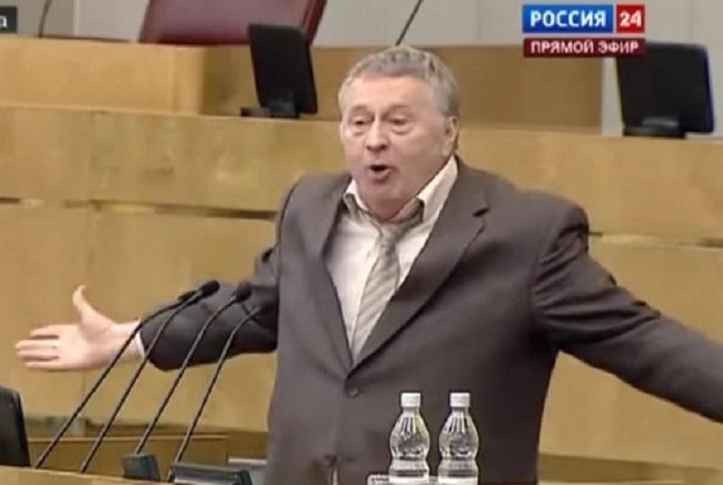 Create meme: zhirinovsky throws up his hands, meme Zhirinovsky , zhirinovsky 's speech