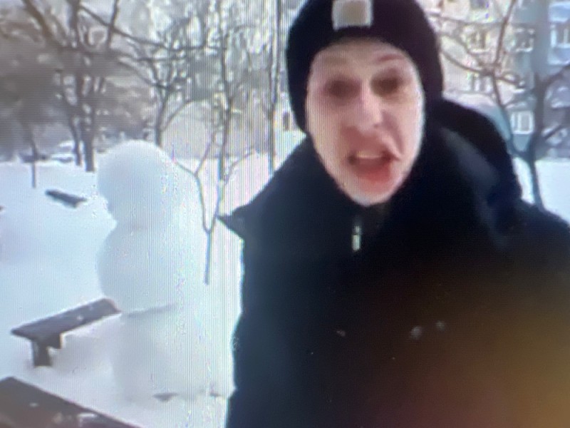 Create meme: boy , snowman gopnik, without a mat