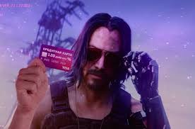 Create meme: cyberpunk 2077 keanu Reeves, Keanu Reeves Johnny Silverhand, johnny silverhand cyberpunk 2077