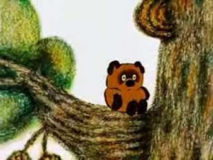 Создать мем: winnie the pooh, в голове моей опилки, мишка очень любит мед