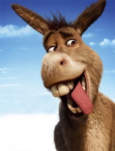 Create meme: donkey, donkey, donkey from Shrek hasn't arrived yet
