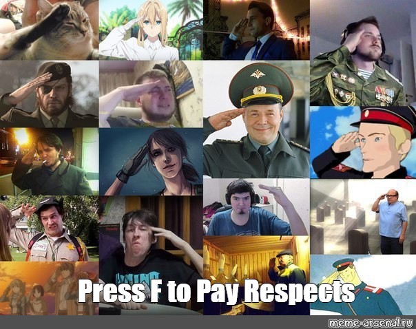 Press F to Pay respects - Mème par Nimos :) Memedroid