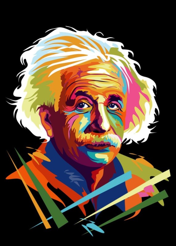 Create meme: albert einstein art, albert Einstein 