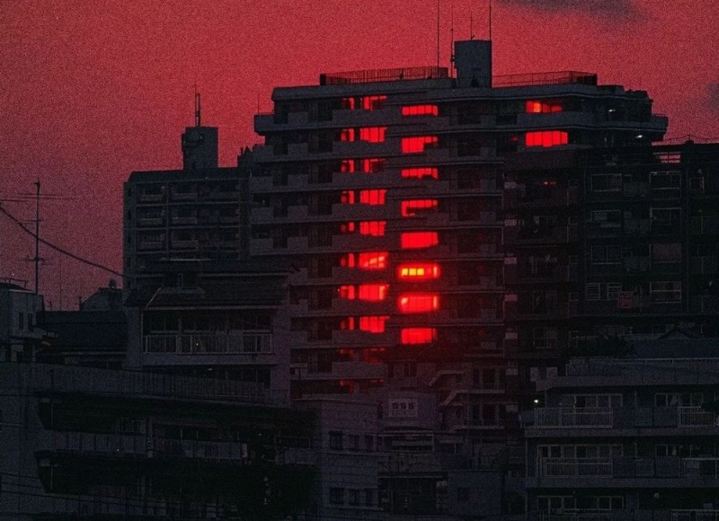 Create meme: the building , Aesthetics are red, aesthetics of multi-storey houses