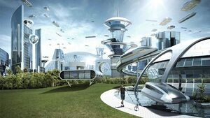 Create meme: futuristic architecture, houses of the future, city of the future project