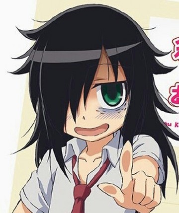 Create meme: anime characters, anime watashi ga motenai, watamote