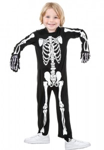 Create meme: skeleton costume kids