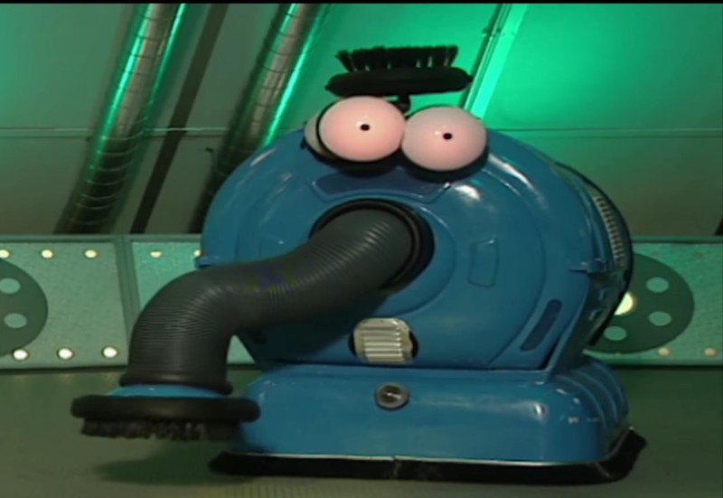 Create meme: the vacuum cleaner Nunu from Teletubbies