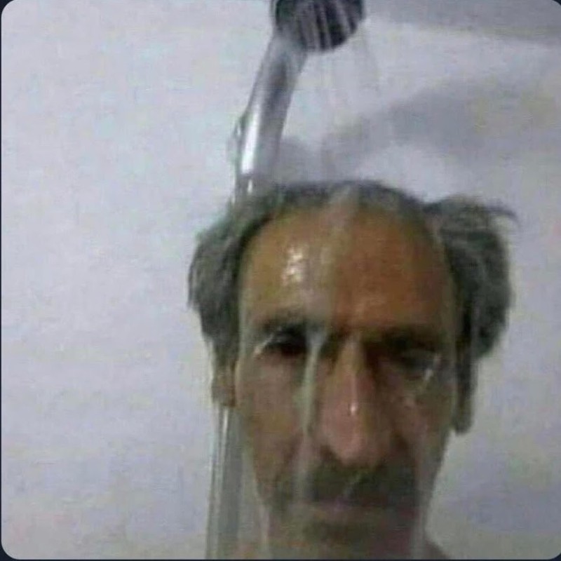 Create meme: Sad grandfather in the shower meme, The man in the shower is depressed, grandfather in the shower