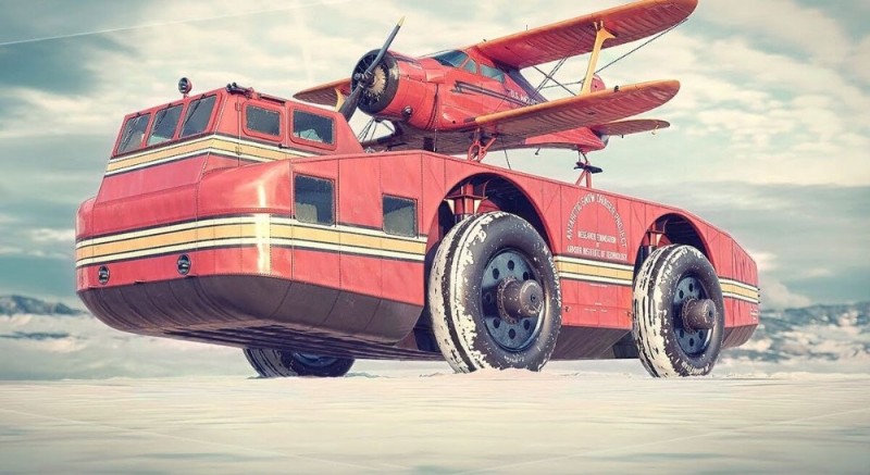 Создать мем: снежный крейсер вездеход, snow cruiser, antarctic snow cruiser 1939