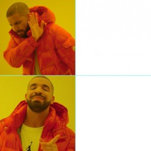 Create meme: drake mem, meme Timothy, drake meme