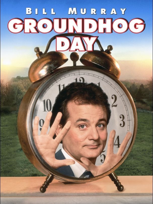 Создать мем "groundhog day 1993 обложки, день сурка постер, groundhog