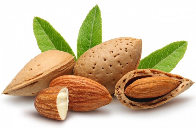 Create meme: almonds and nuts, almonds on a white background, bodom almonds