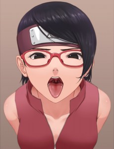 Создать мем: сарада арт 18, sarada, uchiha sarada