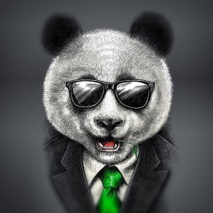 Create meme: cool type, panda, people