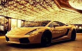 Создать мем: lamborghini, lamborghini gallardo, машина золотая