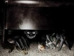 Create meme: under the bed, the monster under the bed, Babai