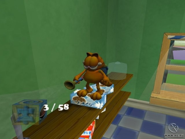 Create meme: The Garfield game, Garfield Game 2004, Garfield 2 game