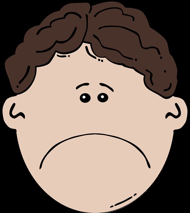 Create meme: sad face clipart, face cartoon, cartoon face