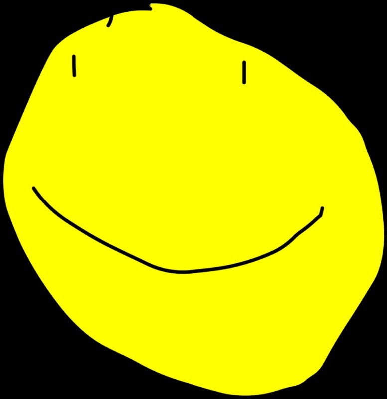 Create meme: bfb yellow face, bfdi yellow face, darkness