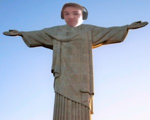Create meme: the statue of Christ the Redeemer, the statue of Christ the Redeemer in Rio de Janeiro, the statue of Christ the Redeemer