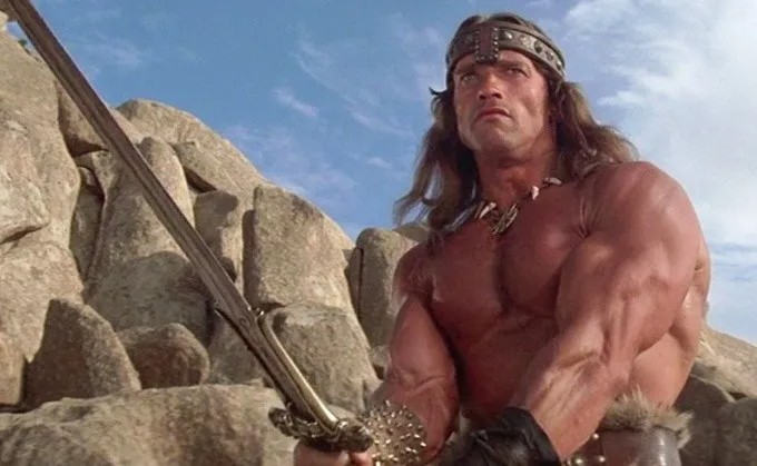 Create meme: Conan the barbarian Schwarzenegger, Arnold Schwarzenegger Conan the Barbarian, Arnold Schwarzenegger Conan