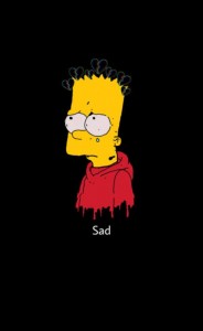 Create meme: the simpsons, Bart Simpson, Bart Simpson sad