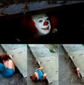 Create meme: the clown in the sewer, it meme clown in the sewers, meme it , a clown in the sewers ablog
