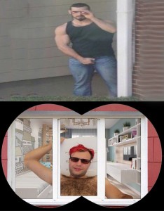 Create meme: guy, binocular man meme, male