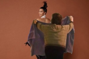 Create meme: Still from the film, Kim kardashian photo shoot with champagne, Kim kardashian photo shoot, paper 18