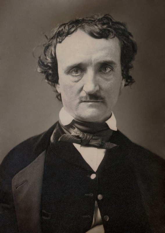 Create meme: edgar allan Poe, edgar allan, edgar allan Poe portrait