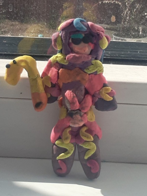Create meme: toy , Mr. Hippo fnaf figurines, animatronics made of plasticine