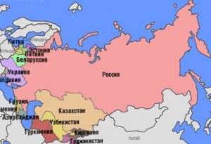 Создать мем: бывшие республики ссср, карта ссср белая, россия