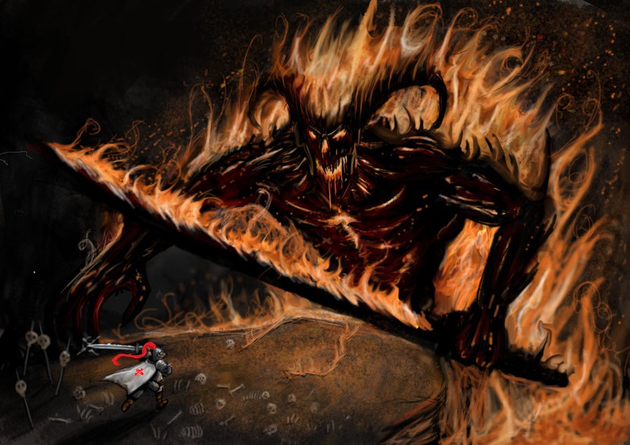 lord of the rings balrog wallpaper