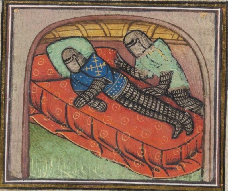Create meme: suffering middle ages , sleep in the middle ages, the king's servant