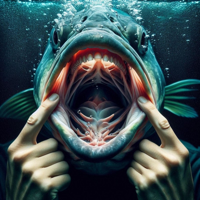 Create meme: Aquarium of the dead, scary sea creatures, shark jaws