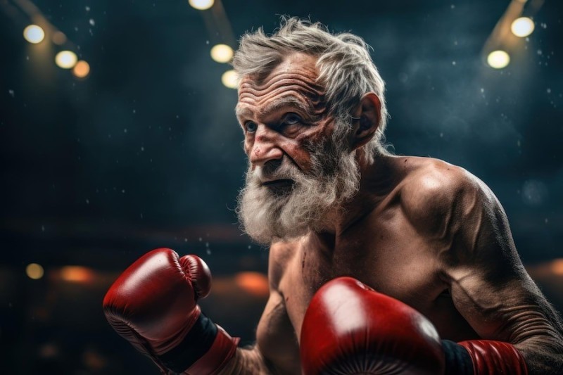 Create meme: Grandpa is a boxer, Boxing , Grandfather is a boxer