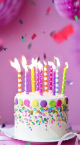 Create meme: happy birthday, cake with candles happy birthday