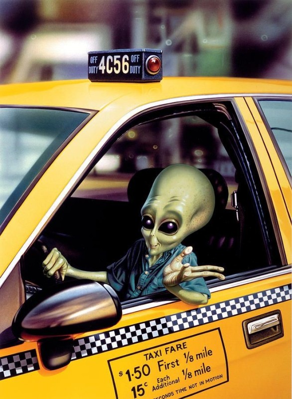 Create meme: gender secret materialchik , taxi taxi, alien 