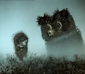 Create meme: hedgehog in the fog pictures jokes, meme hedgehog in the fog, Norstein hedgehog in the fog