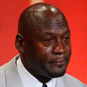 Создать мем: майкл джордан мем, crying jordan, майкл джордан плачет