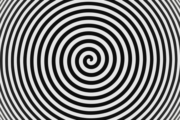 Create meme: black and white spiral, hypnosis, hypnosis retro